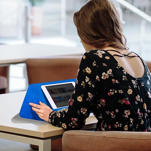 Miniatura 2 de Almohada suave para tablet con bolsillo, ángulo de visión ajustable de 3, soporte perezoso para sofá de cama, compatible con iPads, tabletas,