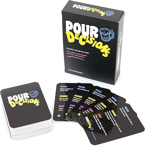Miniatura 3 de Mojo Games, Pour Decisions elija, bebe o pierde, un juego de cartas para adultos de malas decisiones. Juego de cartas para adultos para noche de