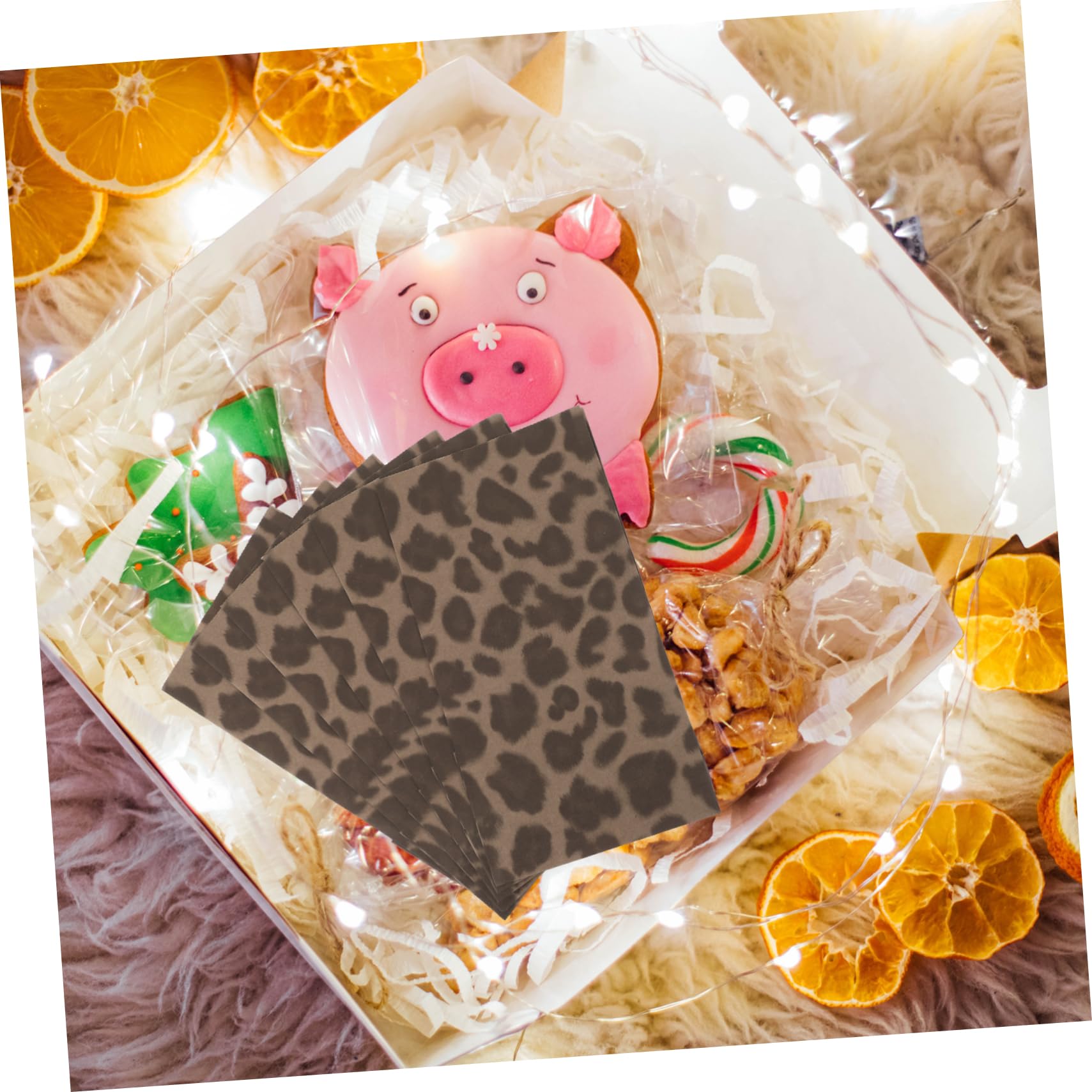 PACKOVE 50pezzi Sacchetti per Dolcetti Festivi Sacchetti per Biscotti delle Feste Regalo di Compleanno per Regali Festivi