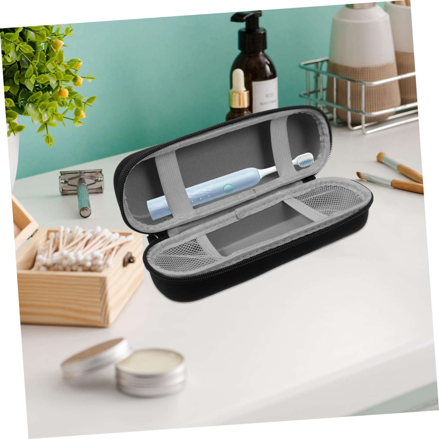 Healeved 5piezas Estuche De Almacenamiento De Cepillos De Dientes Portátil Bolsa De para Cepillos Eléctricos Organizador De Accesorios De Diseño Práctico y