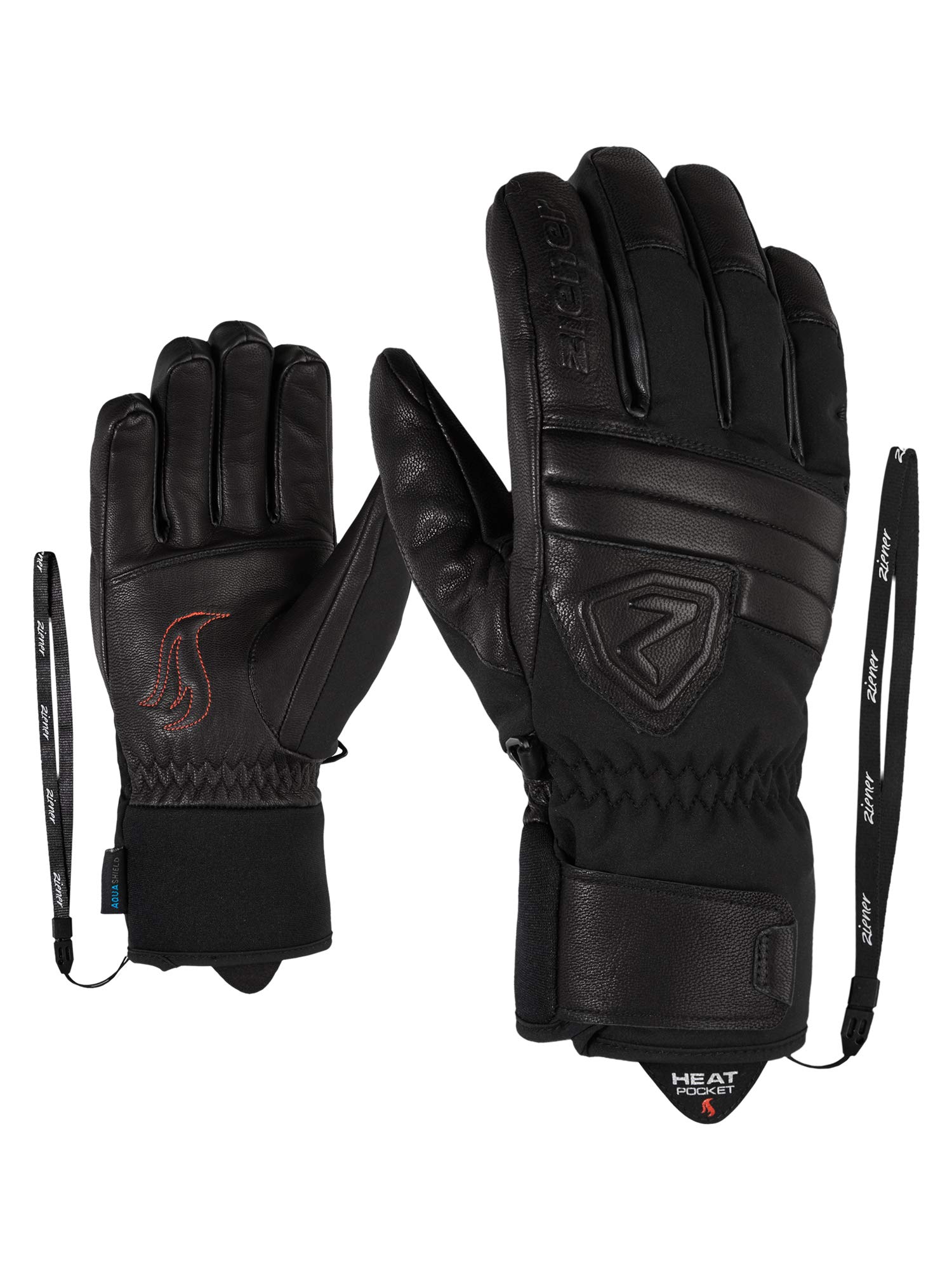 Ziener Glowus As(r) AW Glove Ski Alpine, Guanti da Sci Invernali, Impermeabili, Traspiranti Uomo