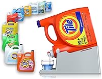 Vista 10 de TidyFriend - Soporte para detergente líquido para ropa con bandeja de goteo y patas de agarre de goma, soporte para organización y almacenamiento