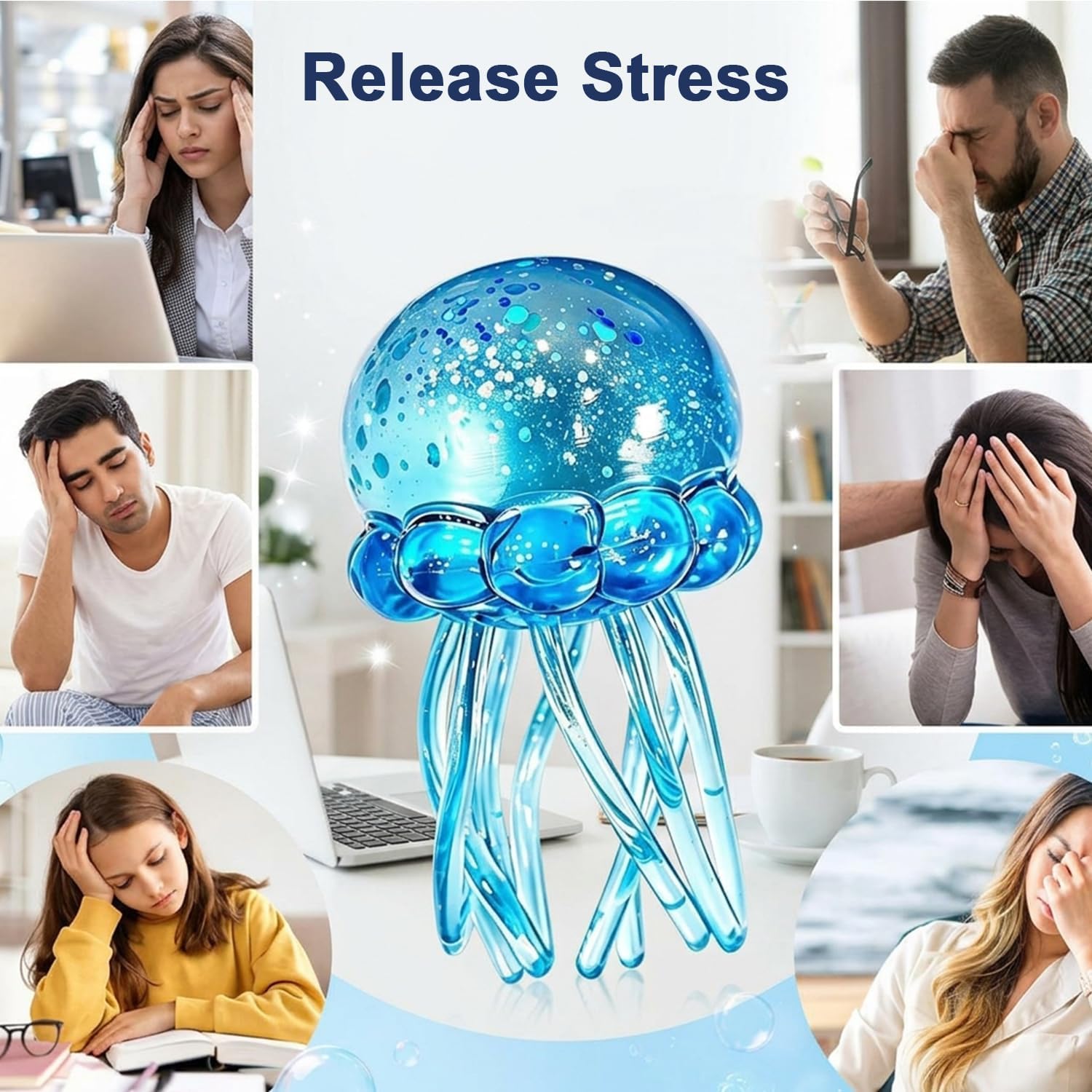 Jellyfish Squishy Toy - Stress Relief Fidget -5 Jellyfish Squishy Toy - Stress Relief Fidget -5