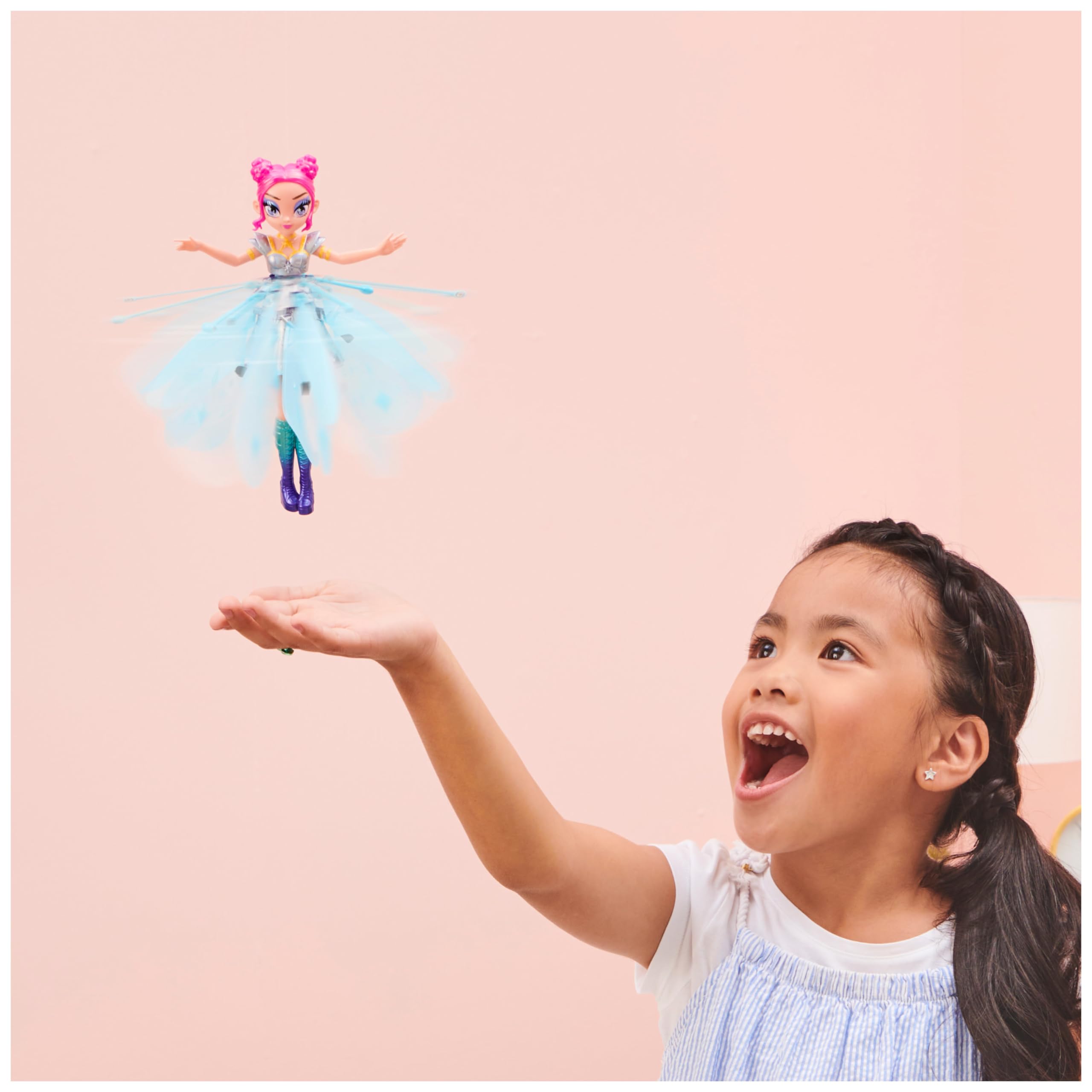 HATCHIMALS HATCHMALS Pixies | Crystal Flyers Fatina Volante Pop Star | Fatina Volante con Decorazione Brillanti Gioco per Bambine dai 6 Anni in su
