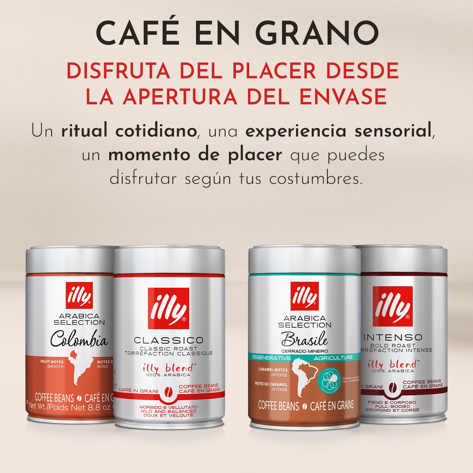 illy Café en Grano INTENSO 100% Arábica 250g