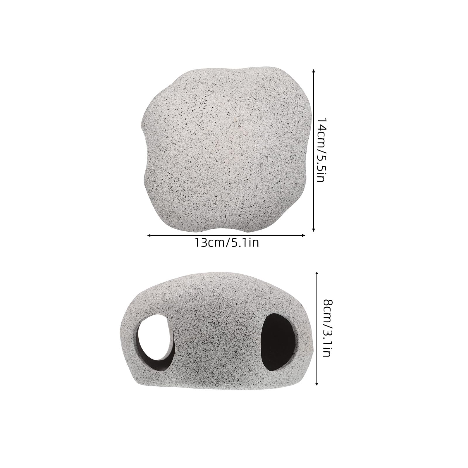 DOITOOL Garnelenhöhle für Aquarien: Unterschlupf für Aquarien, violetter Sand, Garnelenzuchthöhle, Aquarium-Landschaftsornament für die Fischzucht