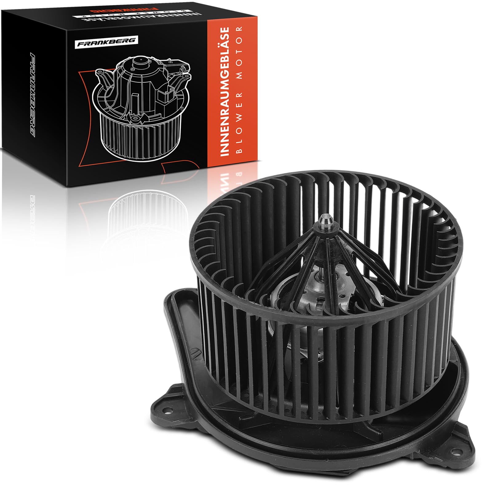 Frankberg Motor del ventilador de calefacción 7701208225 | Compatible con: Autobús Primastar X83, Autobús de tráfico II JL, Vivaro Combi X83, Caja de tráfico II FL
