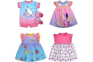4Pcs Doll Clothes Compatible with Baby Dolls