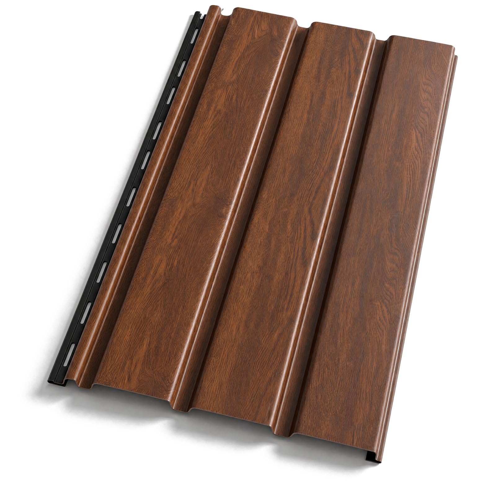 Photo 1 of BreezeHug 10 Pack 6ft Vinyl Soffit Panels Golden Oak Wood Grain Look PVC