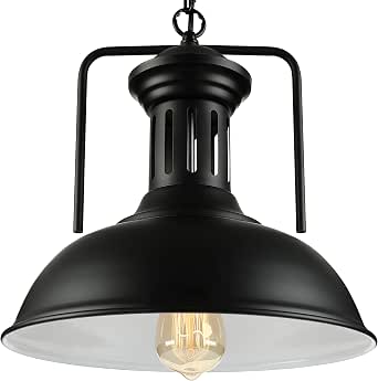View of NIUYAO Vintage Metal Industrial Chandelier Retro Pendant Light 13 ...