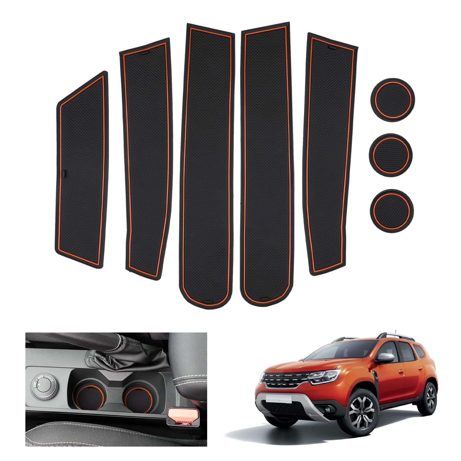Tappeti MoquettE Auto per Dacia Duster 4WD dal 2010-2018 2WD