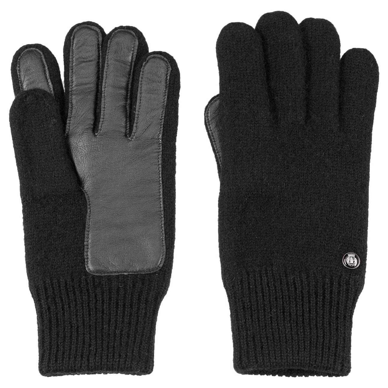 Roeckl Walkhandschuhe Lederinnenhand 21013-502 Herren Handschuhe Schurwolle (9.5, schwarz) Fashion