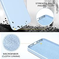 Vista 3 de GUAGUA Compatible con iPhone 13 Pro Max Funda de Silicona Líquida de Gel Suave de Goma Delgada con Forro de Microfibra Textura de Cojín Cubierta