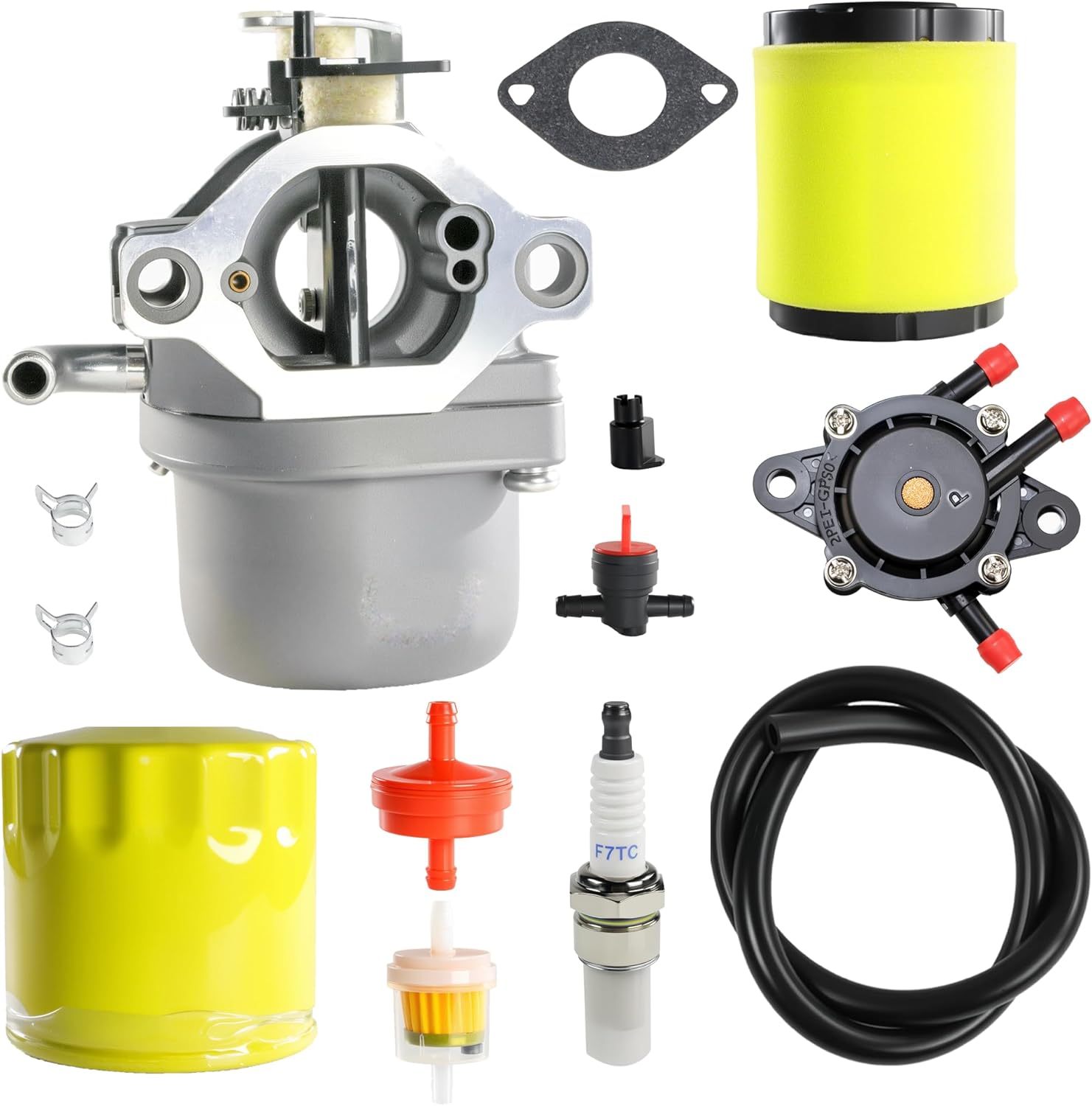 13CC26JD011 Carburetor Kit Replacement with Air Filter for Troy-Bilt TB30R TB30B 10.5HP 344cc Riding Lawn Mower, Model 13CC26JD011, Replaces 590399 796077 A