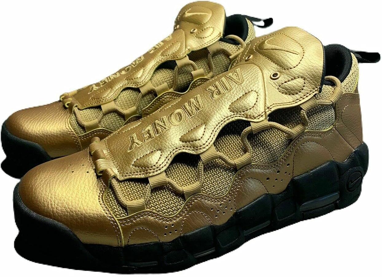 AIR MONEY ゴールド シューズ Amazon | [ナイキ] エア モア マネー Air More Money Uptempo Sneakers