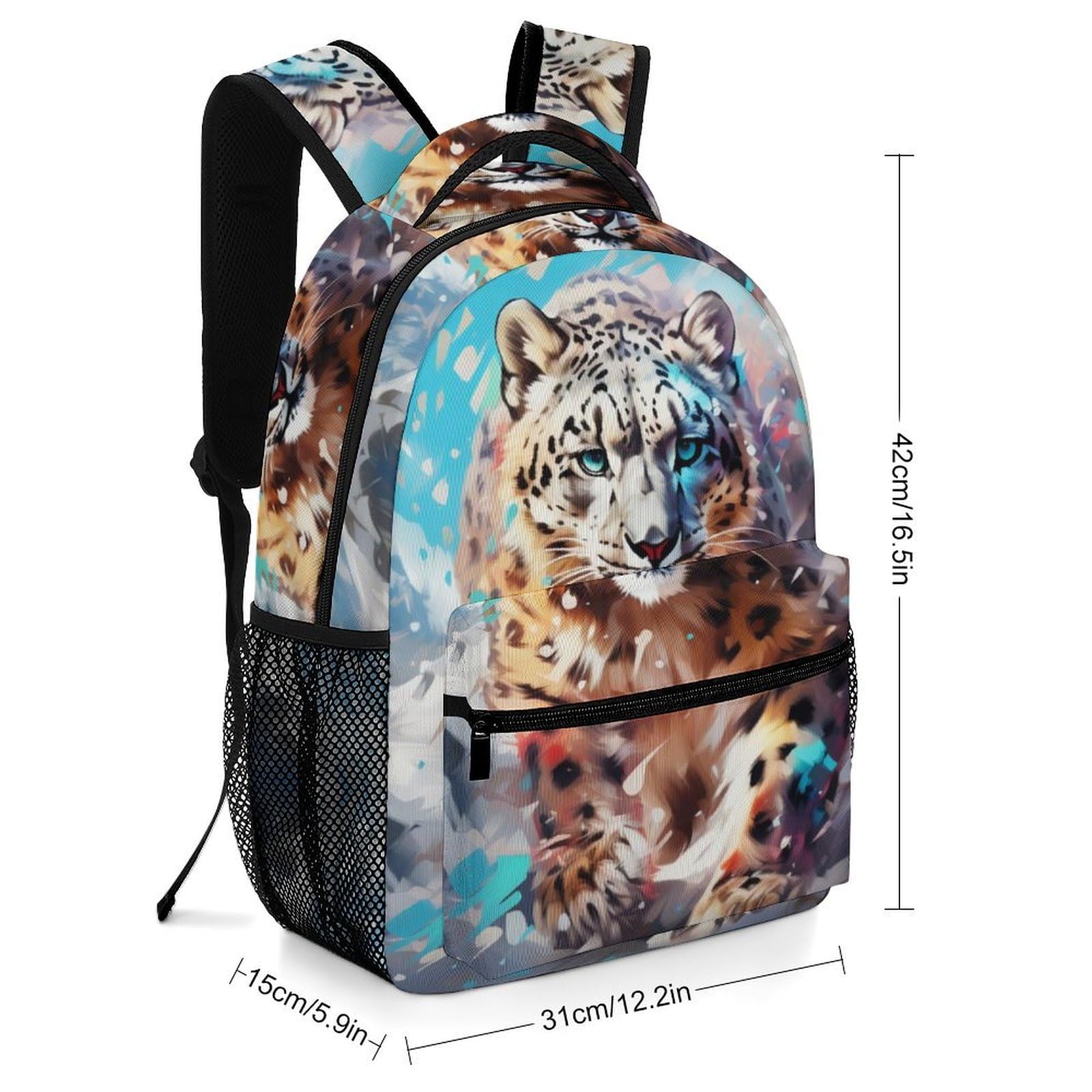 elefante d'arte Zaino Scuola Media Animale Zainetto Da Viaggio Design Ergonomico Borse Da Scuola Per Scuola Materna Zaino
