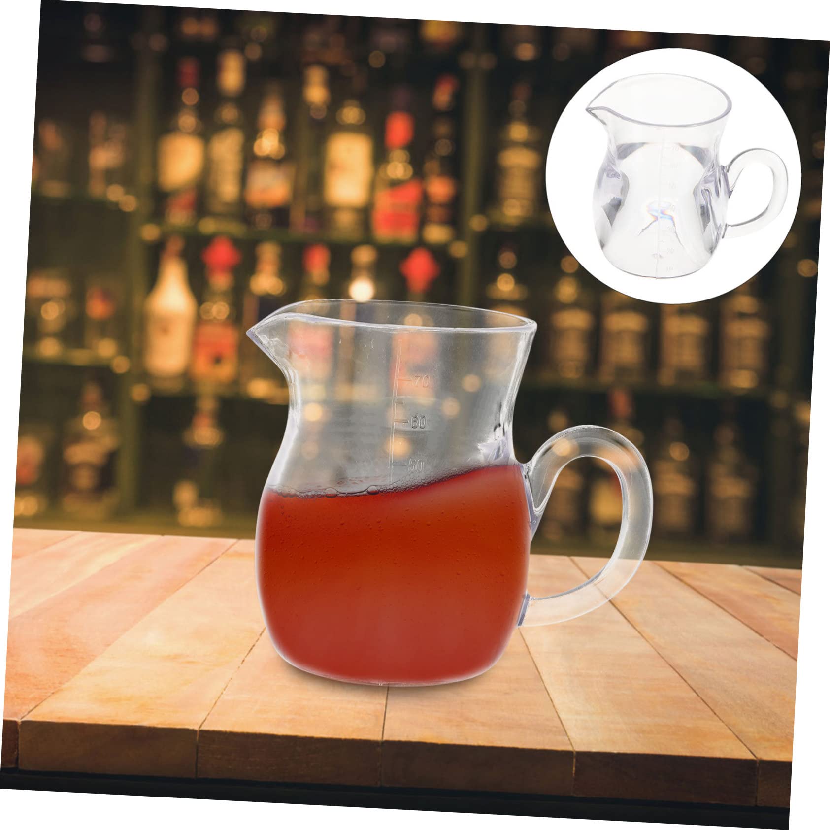 FUNOMOCYA 2pcs Acrylic Wine Dispenser Divider Clear Wine Dispenser Red Wine Jug Wine Decanter for Bar Mini Creamer Pitcher Spirits Dispenser Tea Gravy Boat Transparent re-usable