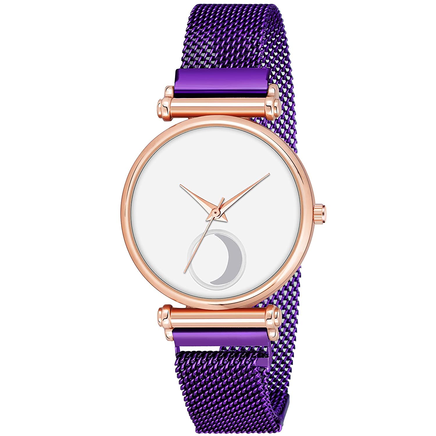 Talgo Alluring Analogue White Dial Purple Magnet Strap Graceful Stylish Wrist Watch for Women, Pack of 1 - C34-RG-RLXCHAND-WHT-PLM (B0C1T9FQPR) Amazon Price History, Amazon Price Tracker