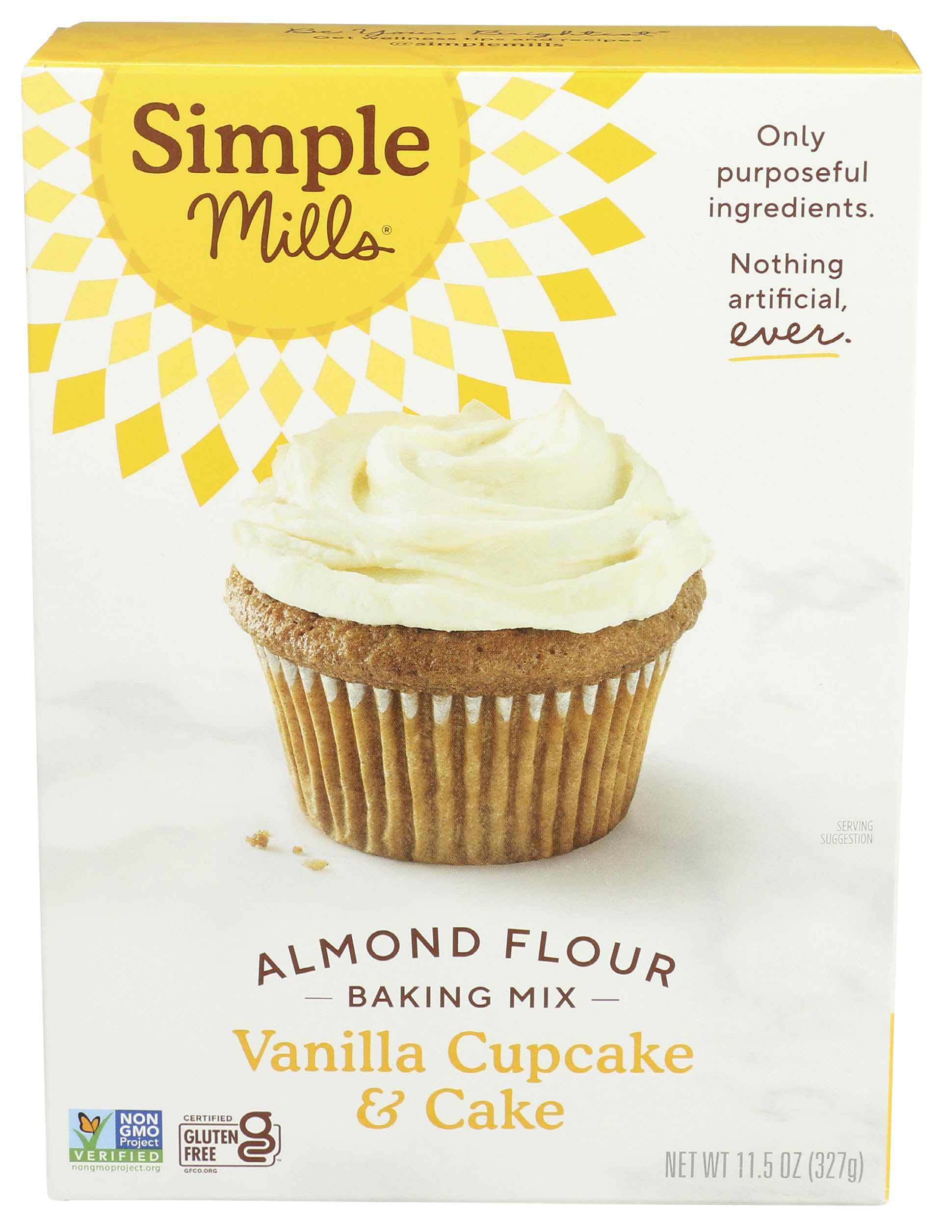 Almond Flour Baking Mix, Vanilla Cupcake & Cake Mix - Gluten Free, Plant Based, Paleo Friendly, 11.5 Ounce (Pack of 1)