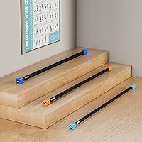 Vista 14 de LIONSCOOL Workout Weighted Bar,Padded Exercise Weight Bar, Solid Steel Stretching weighted bar set for Body Sculpting, Physical Therapy,Body Toning