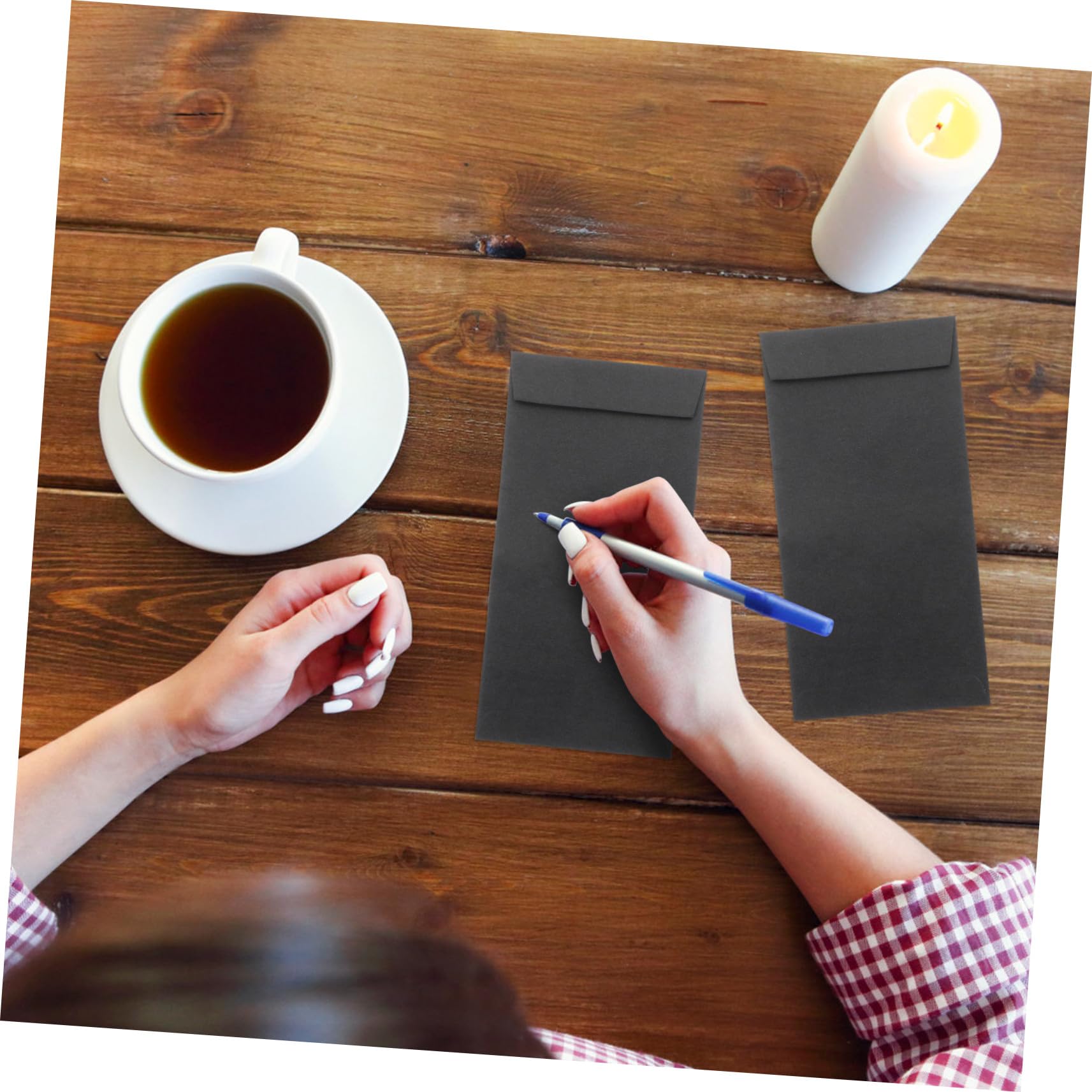 120 pièces Enveloppes Autocollantes pour Espèces Style Chinois Noir Pochettes Sécurisées pour Trésorerie Bijoux et Budget Organisateur Pratique pour Vacances Shopping et Voyage