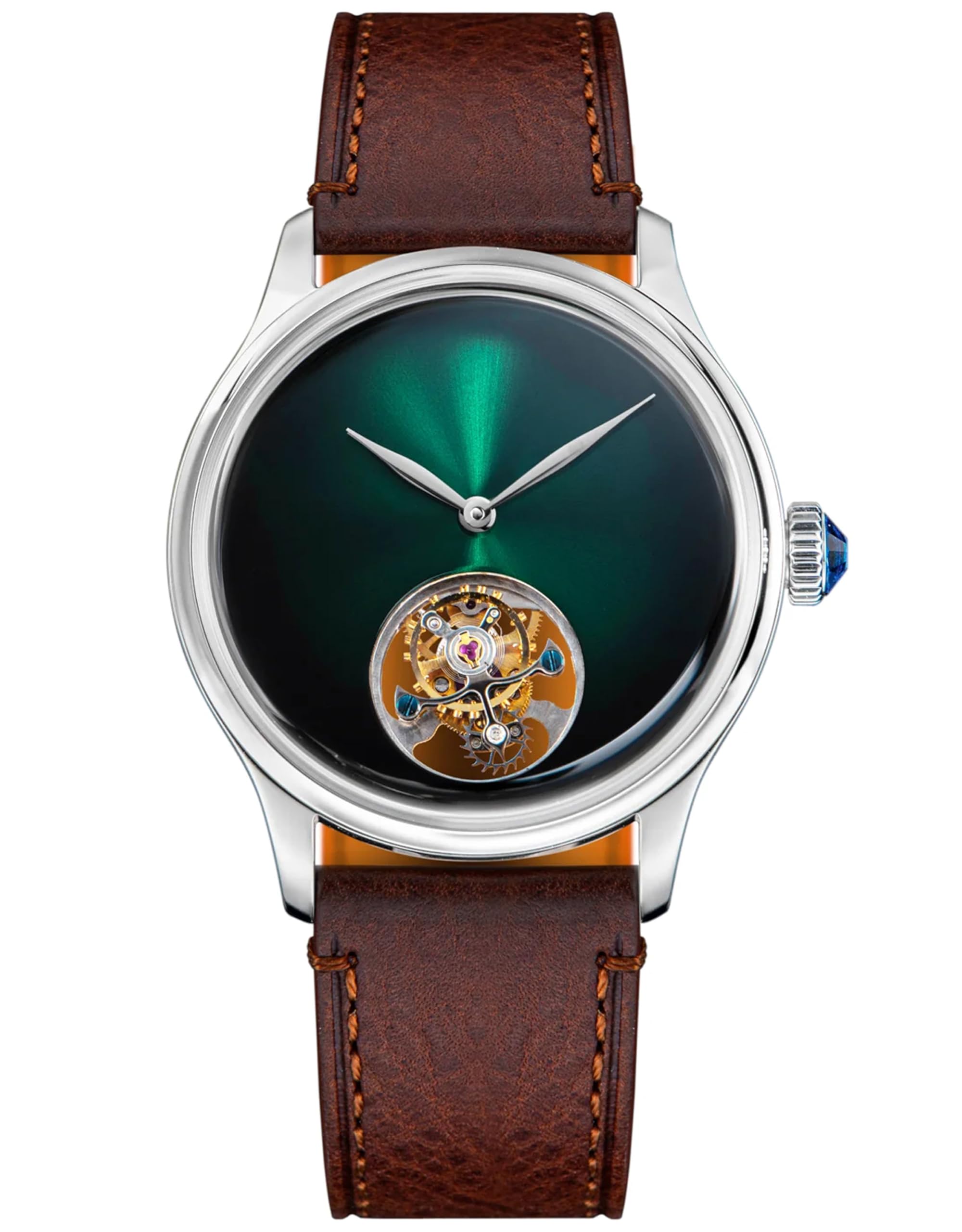 S454.SG.B Tourbillon Master ST8000 Uhrwerk Saphirkristall Herren mechanische Uhr, silber