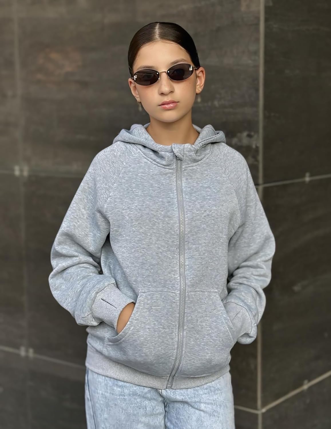 Arshiner Girls Zip Up Hoodies Teen Hooded Sweatshirts Fleece Jackets Kids Fall Fashion Outfits Winter Clothes - Image 2