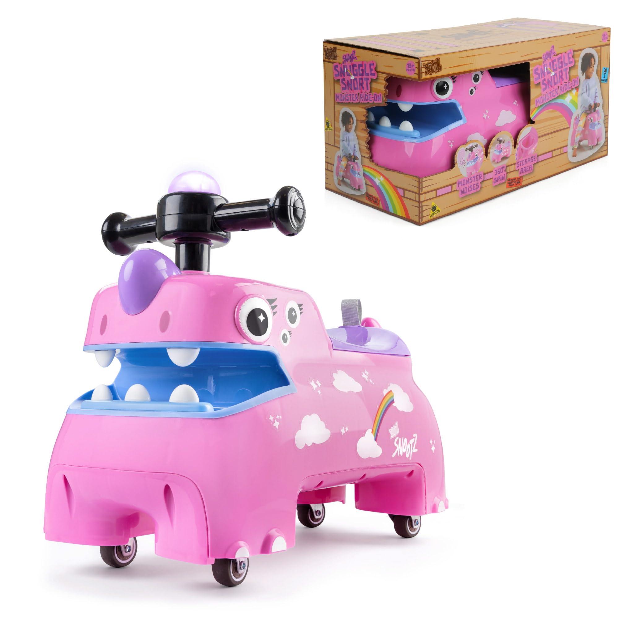 Xootz Snootz Snort Foot-To-Floor Toddler Ride-On