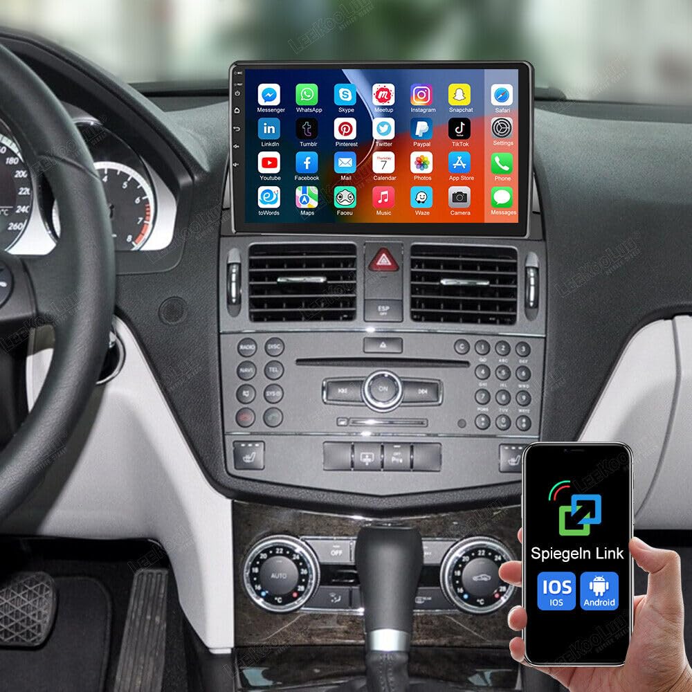 DAB Android 13 Carplay Für Mercedes E-Klasse W211 W219 Autoradio GPS Navi WIFI
