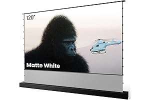 AWOL VISION Rise Projector Screen, 120" Motorized Rising Matte White
