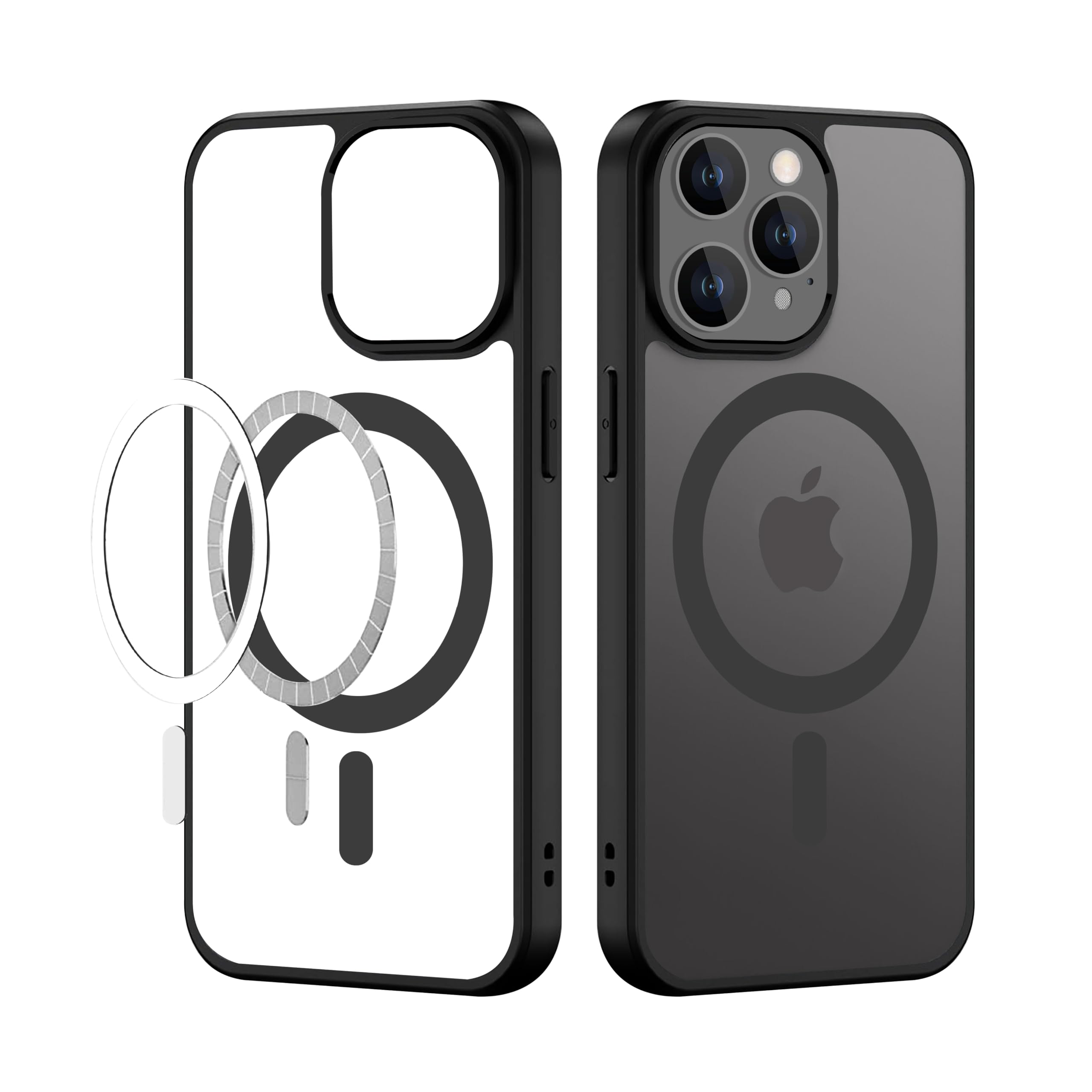 CEDO Magfit Cover for iPhone 15 Pro (6.1.inch) | Mag-Safe Wireless Charging | Designed with Magnetic Lock Shockproof Phone Bumper Transparent Back Case Cover (Black) (B0CJ2Q8YX8) Amazon Price History, Amazon Price Tracker
