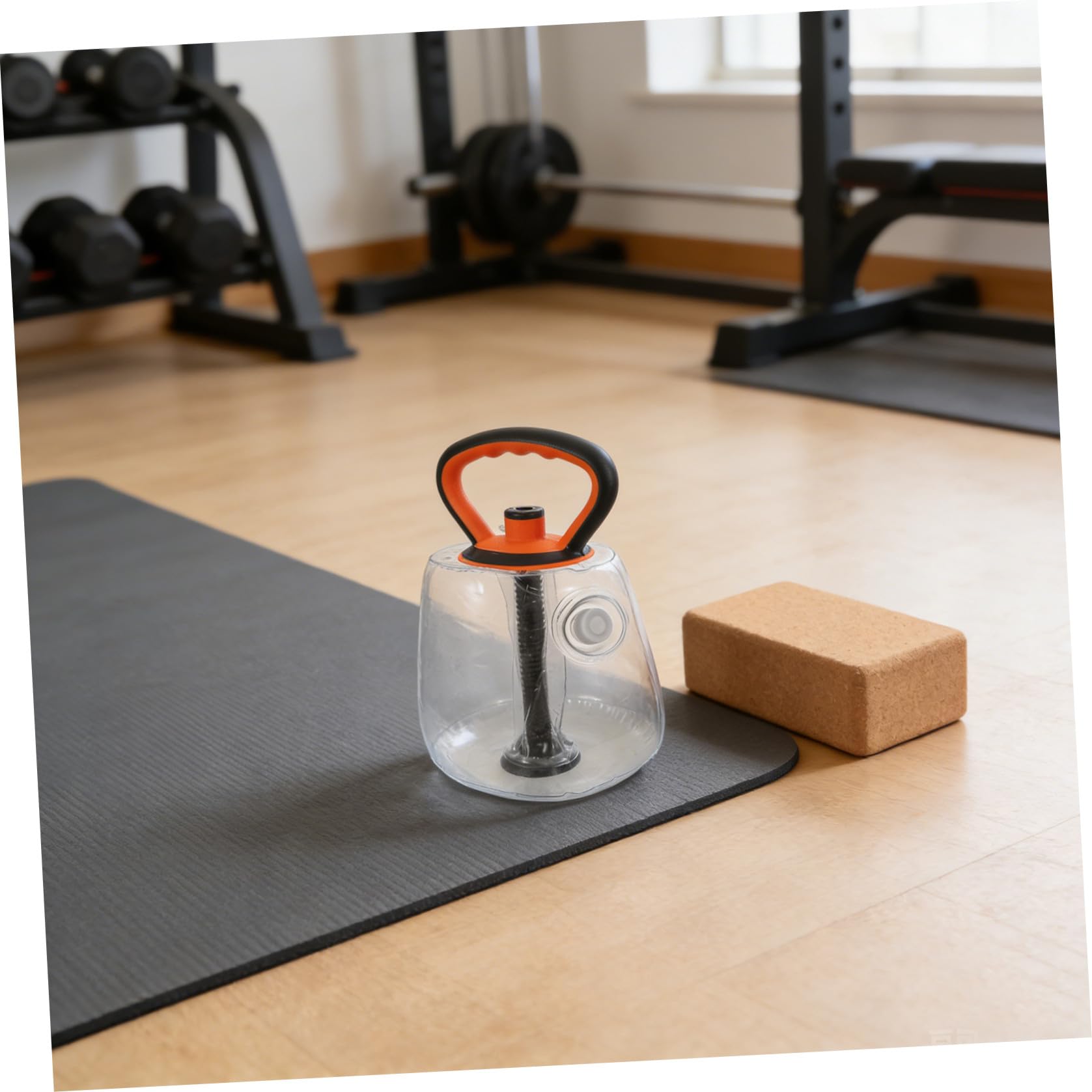 Kettlebell Regolabile Riempibile D’acqua Set di Kettlebell di Plastica per Allenamento Forza Gambe e Glutei Attrezzatura Fitness Portatile per Palestra Domestica
