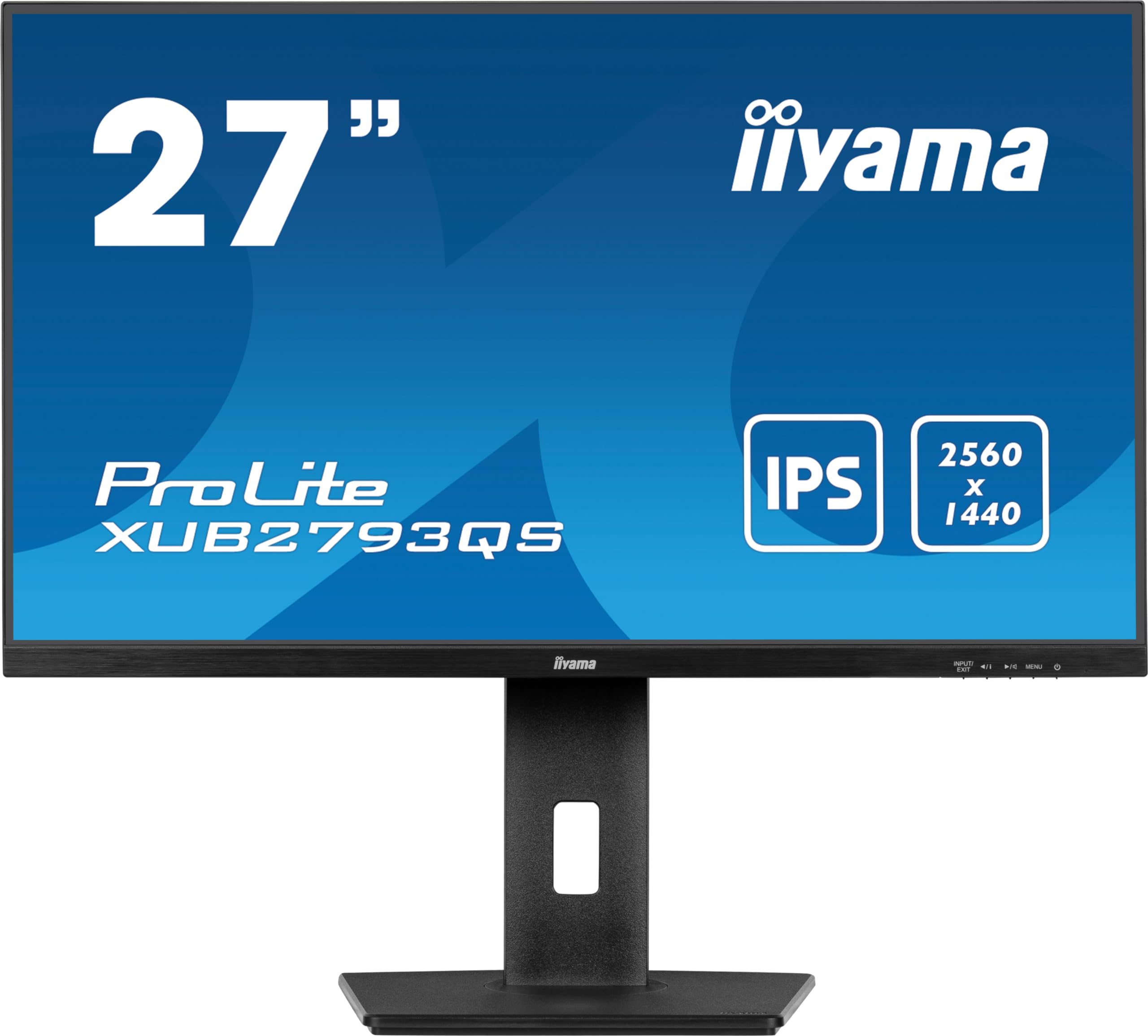 iiyama XUB2793QS-B7 27" IPS LCD Slim Bezel, 100Hz, 1ms, AdaptiveSync, 2560x1440, HDMI/DP, certificato TCO, supporto regolabile in altezza