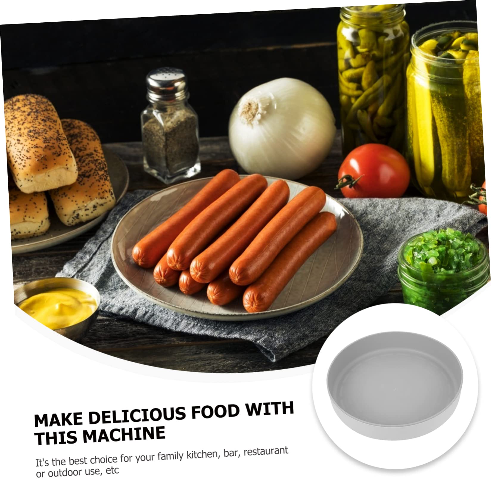 SUPVOX Inox Affumicatore Acciaio Piccolo in Leggero, Plastica Portatile, Riutilizzabile per Alimenti, per Cucina e Casa