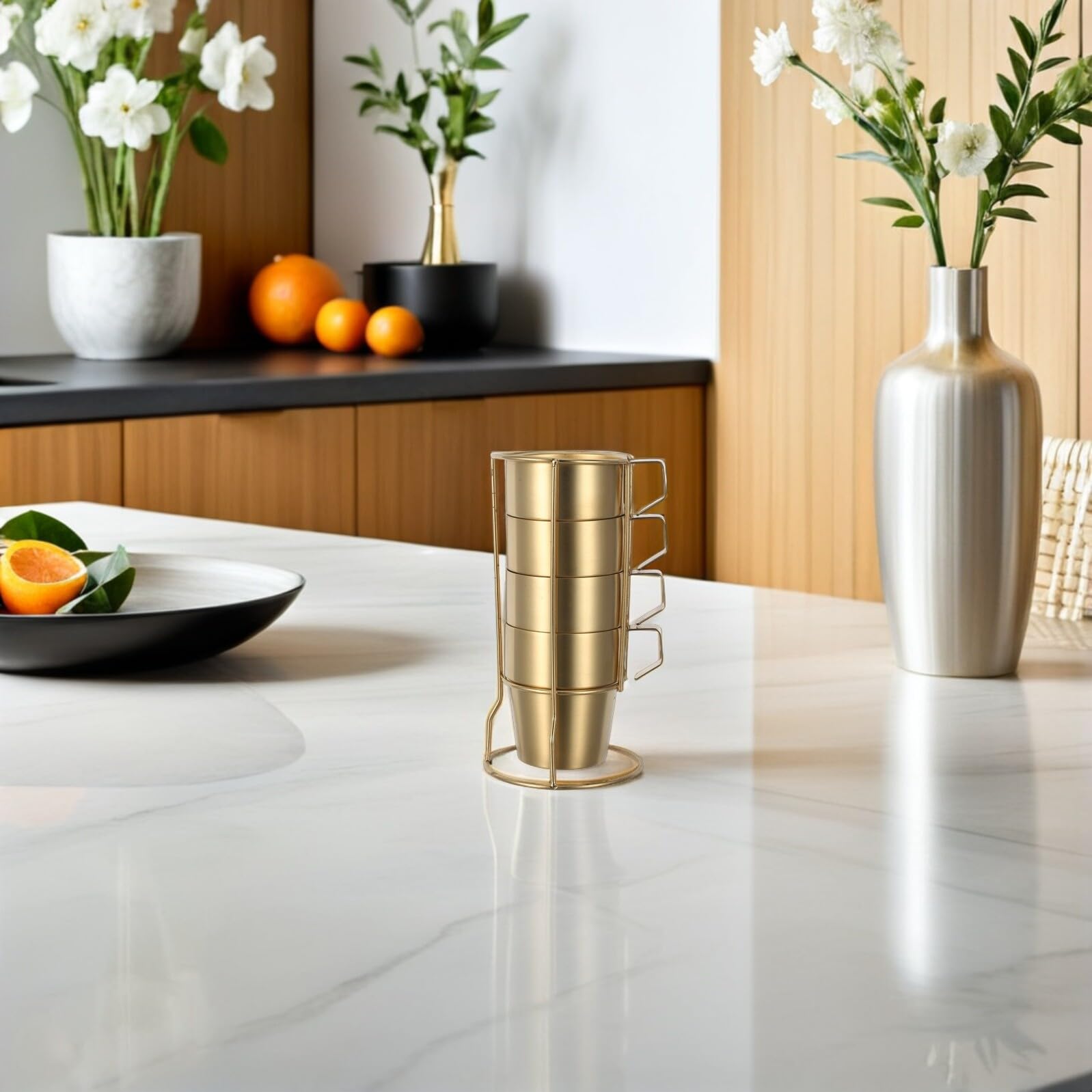 TEHAUX Taza Infantil de Acero Inoxidable de Doble Pared 300ml con Asa