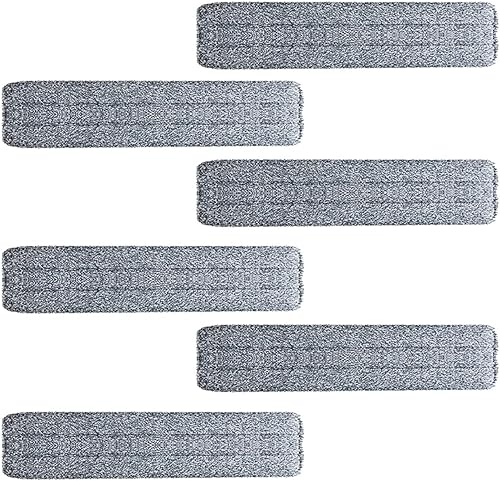 Miniatura 7 de Almohadillas de microfibra de repuesto de 15 pulgadas, paquete de 6 unidades, reutilizables, para mopa húmeda, seca, repuesto para la mayoría de los