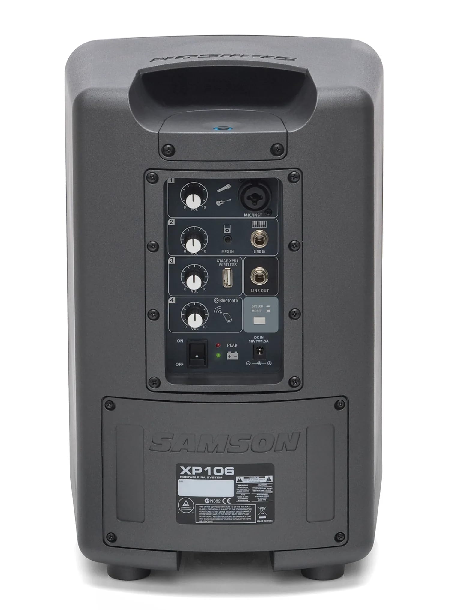 Samson - EXPEDITION XP106W - PA Portatile con Bluetooth - 100W