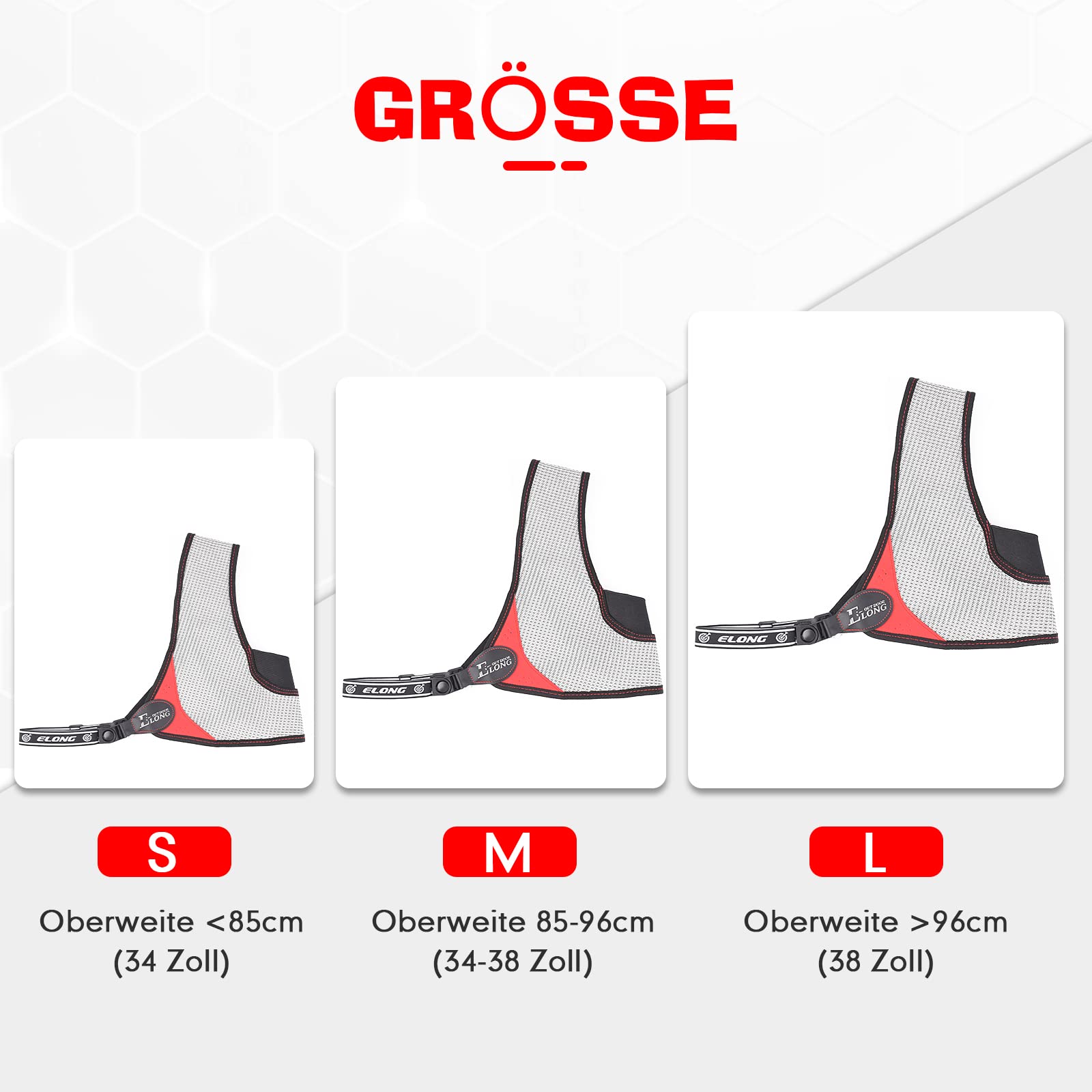 Bogenschießen-Brustschutz Verbesserte Version, schwarz, verstellbar, einfaches Nylon-Mesh, Bogenschießen-Brustschutz, freie Größe, Outdoor-Sport, Jagd, Schießen, Brustschutz