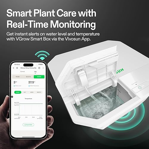 Miniatura 6 de VIVOSUN VGrow DWC Kit de sistema hidropónico, solo para caja de cultivo inteligente VGrow, no compatible con E42AE42A+A22A10, no se usa en carpa de