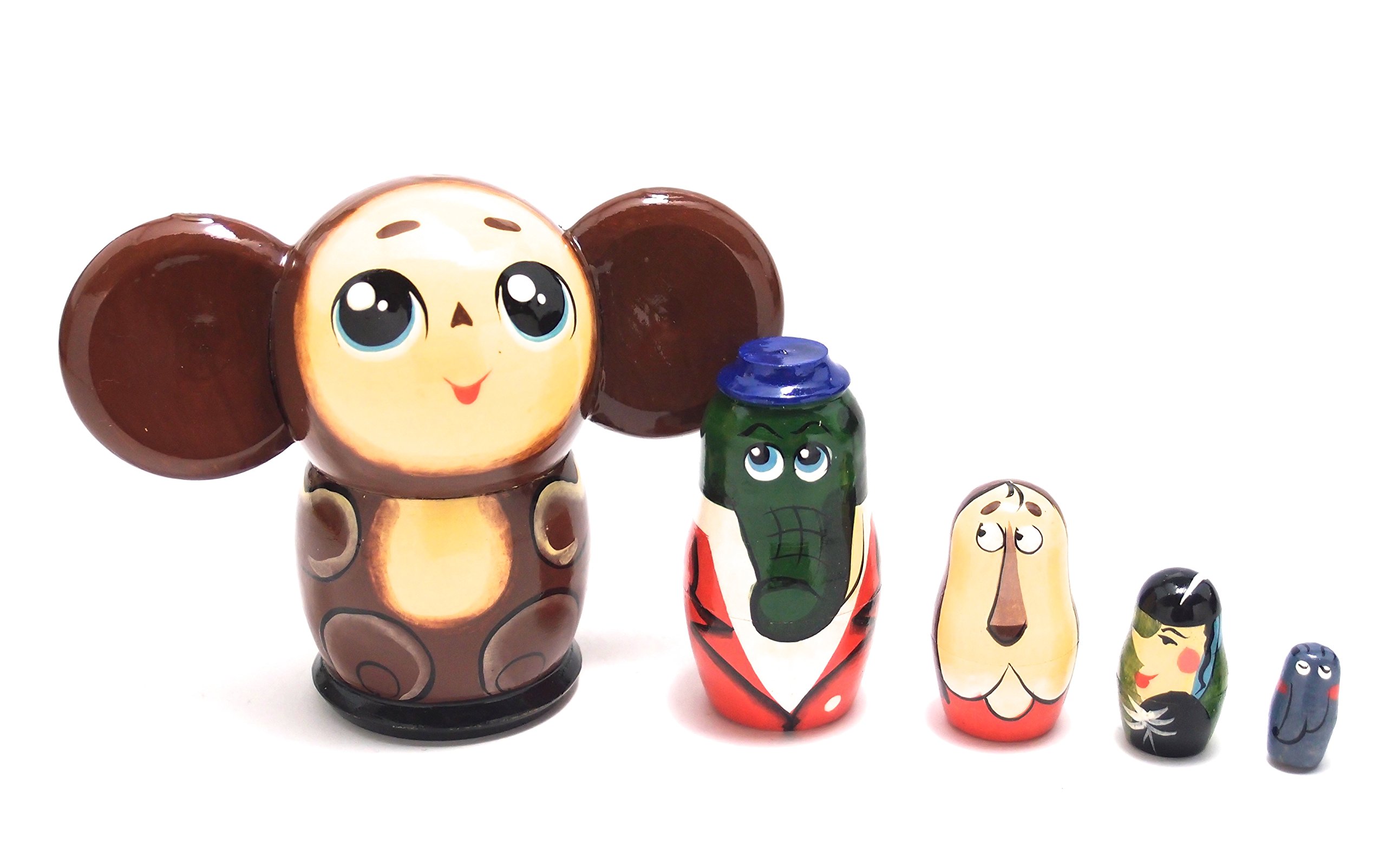 Amazon.co.jp: マトリョーシカ5個組 「チェブラーシカと仲間たち  