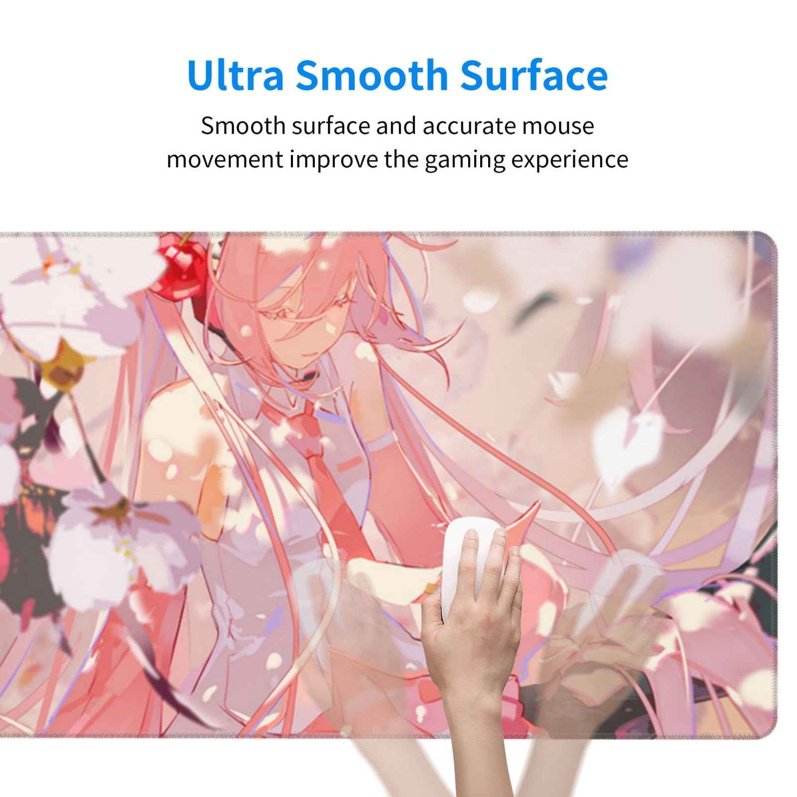 Amazon.co.jp：デスクマット 初音ミク 桜ミク 大型 デスクパッド 撥水 桜ミク デスクマット 3種セット