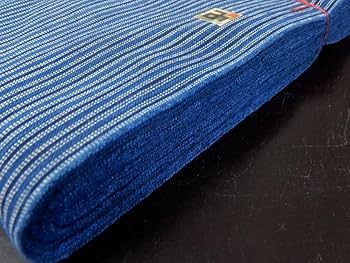 Amazon.co.jp: 正藍染 松阪木綿縞着尺反物 三重県指定伝統工芸品