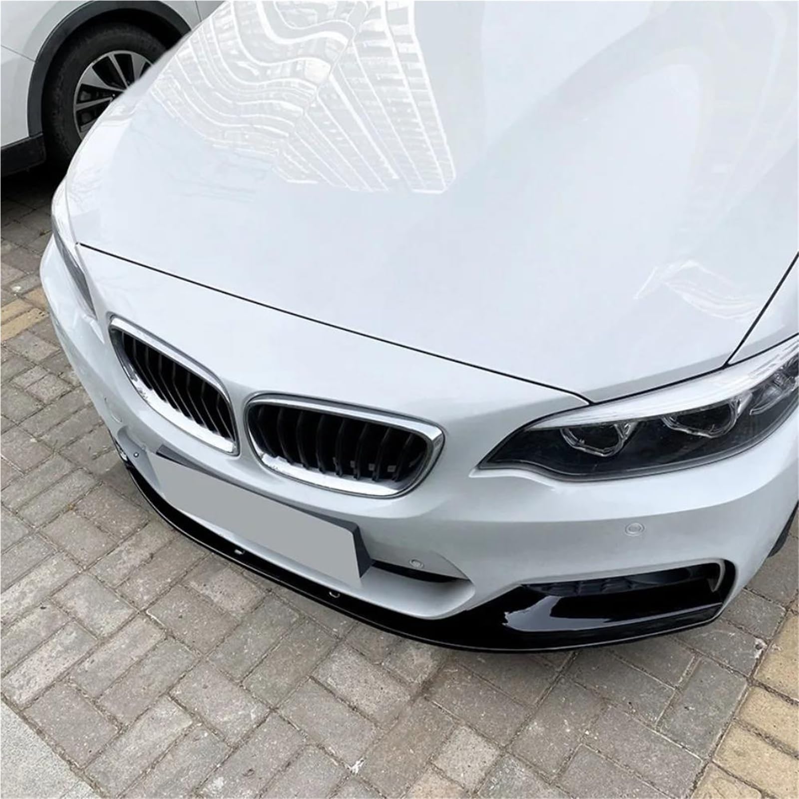 Protector De Difusor Divisor De AleróN Kit De Difusor De Parachoques Delantero De Coche para BMW para Serie 2 F22 F23 2015-2019(Carbon Fiber)