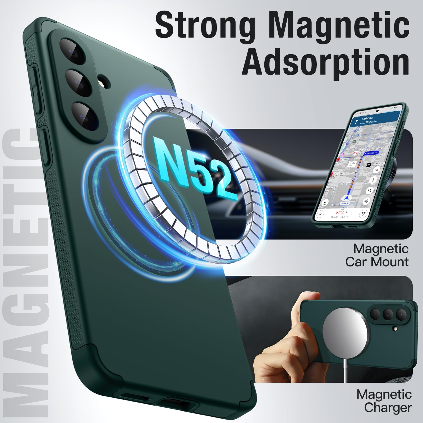 JETech Samsung Galaxy S26 Case - Magnetic & Rugged -5