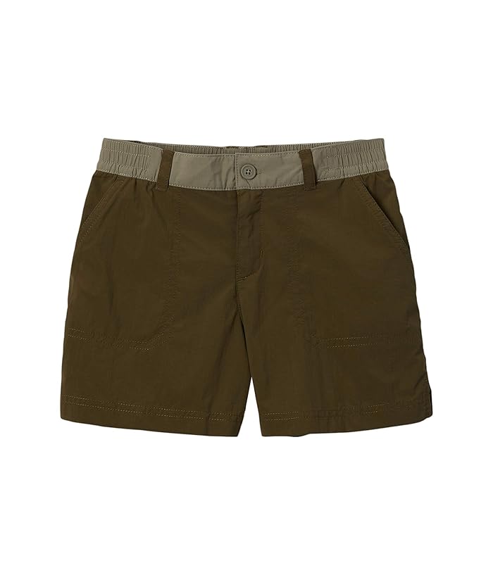 Columbia Kids  Silver Ridgetm Novelty Shorts (Little Kids/Big Kids) (New Olive/Sage) Girls Shorts