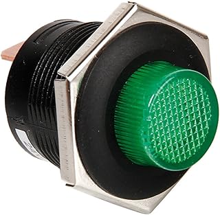 Lampa 45539" terruptor Pulsador con Luz LED, Color Verde