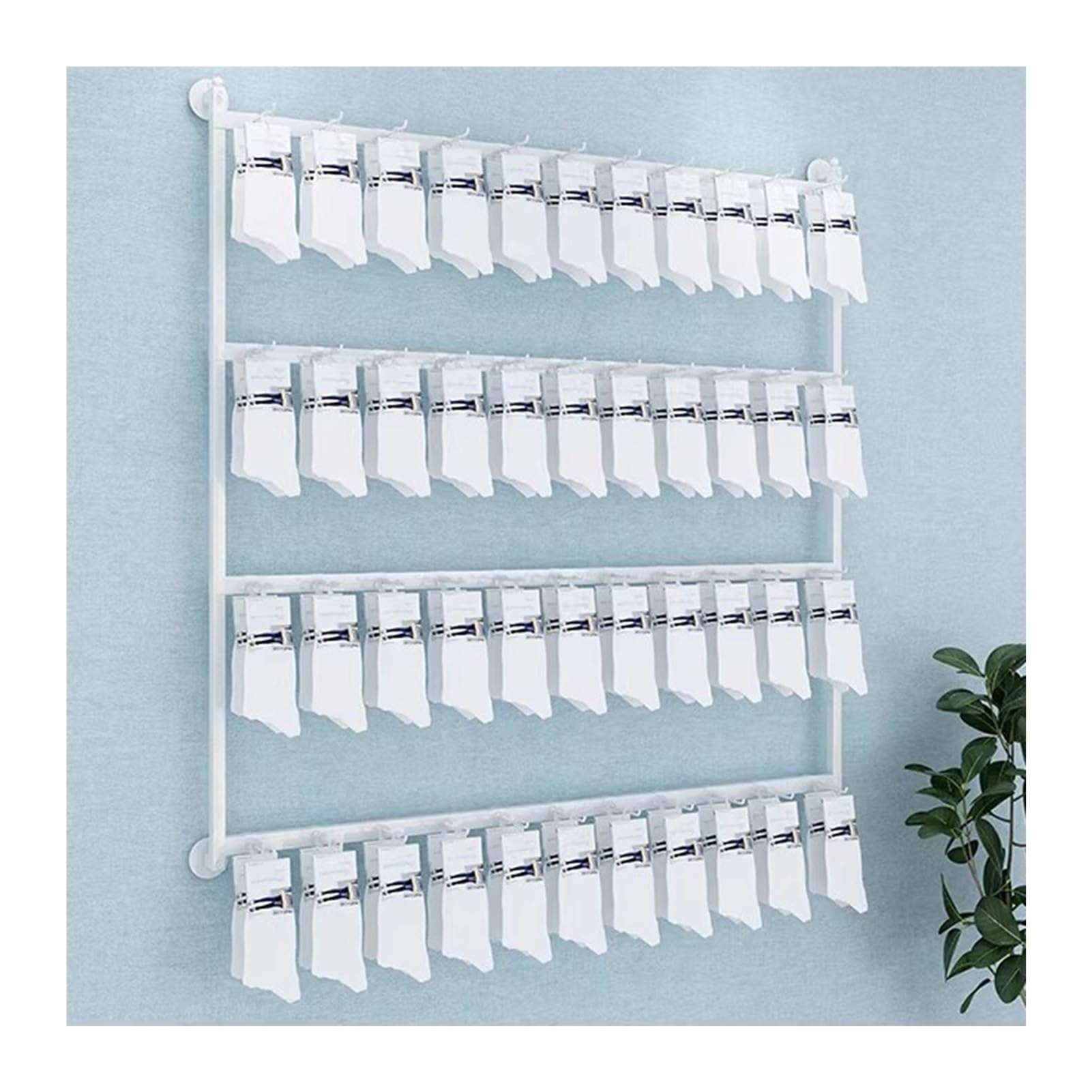 Organiseur de chaussettes mural 4 niveaux vêtement et sous-vêtement