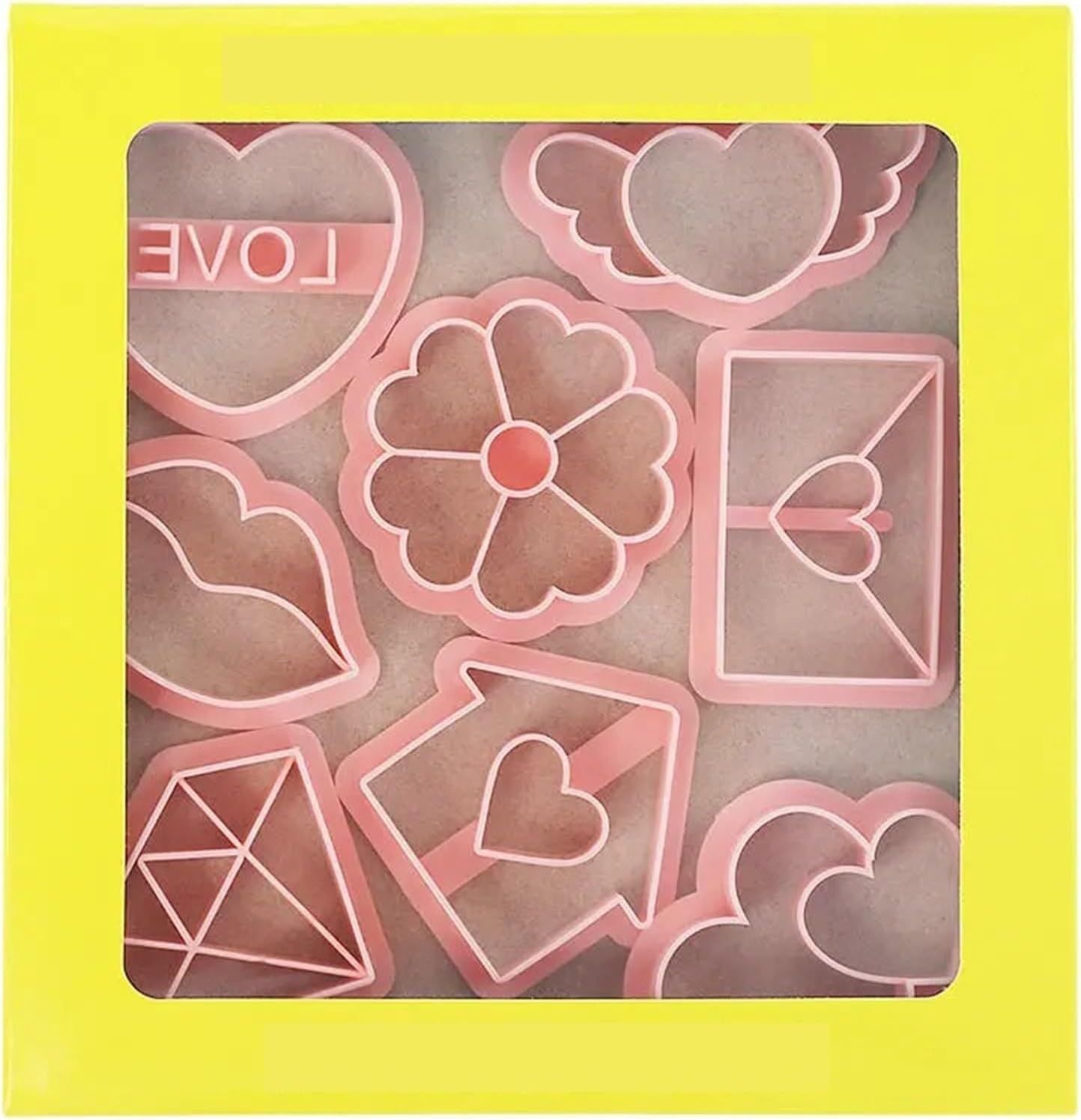 Cutter Biscuit Molds Cookie Mold 8pcs Love Shaped Cookie Cutters Set Baking Pastry Bakeware Tools(16pcs)