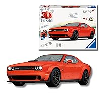 Ravensburger - Puzzle 3d Dodge Challenger Rosso | Puzzle 3d Per Adulti E Bambini A