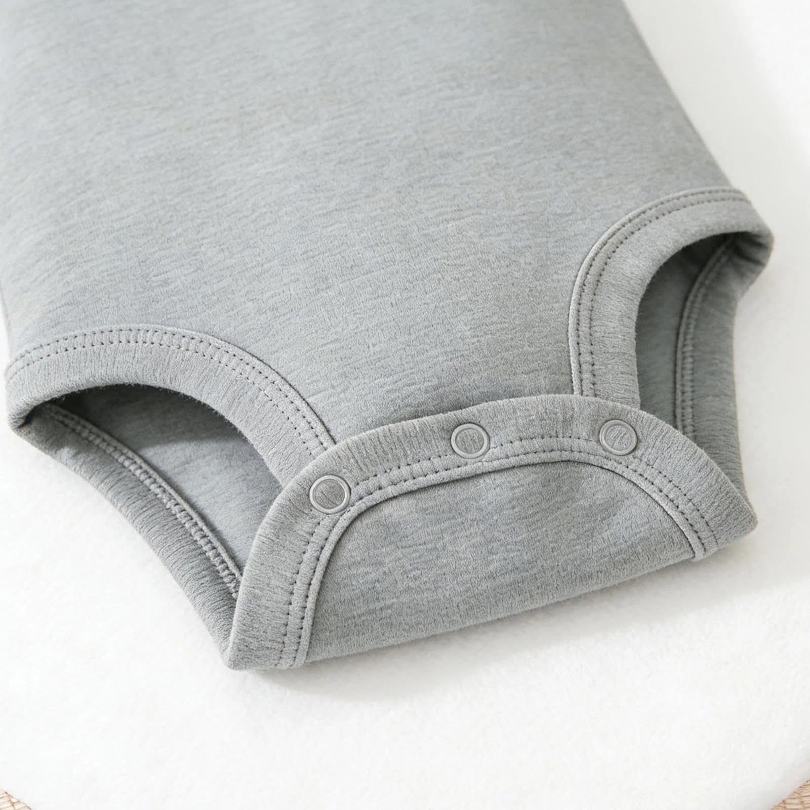 Body de manga corta para bebé, cuello redondo, de algodón, entrepierna a presión, unisex, para niño y niña, traje completo para gatear — view 7